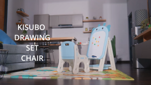 KISUBO Drawing Chair Table Set Papan Tulis Anak Papan Magnet Menggambar Mewarnai