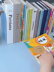 1 Pcs Stainless Steel Retractable Large Book Holders Student Desktop Simple Bookshelf School Office Accessories