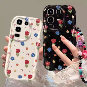 เคสโทรศัพท์ Infinix Note 50S Note 50X Note 50 Pro + Plus 5G 4G พร้อมสร้อยข้อมือลูกปัดทาสีผีเสื้อทันสมัยเคสปกป้องเลนส์ซิลิโคนนิ่มฝาครอบด้านหลัง