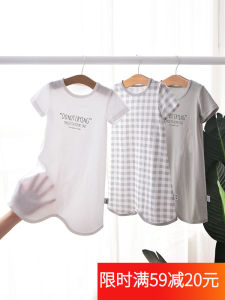 Haobeibi Baby Pure Cotton Mesh Sleeping Bag Baby Short Sleeve Rompers Children Rompers Pajamas Air Conditioning Clothes Bellyband