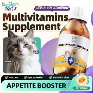 Cassiel Pet Multivitamins All Stages Dogs & Cats Syrup Vitamins Pet EssenVitaminsAppetite Booster
