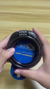 สายล็อคอเนกประสงค์ สายล็อคจักรยาน สายล็อครหัส4ตัว แข็งแรง หนาแน่น ทนทาน G3276