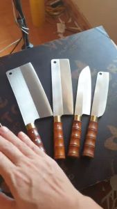 bộ dao nhà bếp + tặng 1 dao làm bằng thép trắng nhật ko han rỉ bao sắc bén giá tận xưởng