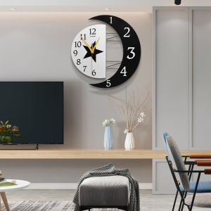 💥Dream Best🔥 Modern Decorative Creative Wall Clock Mute Living Room Clock Personalized Simple Wall Watch Fashionable Bedroom Home Quartz Clock 32*32cm