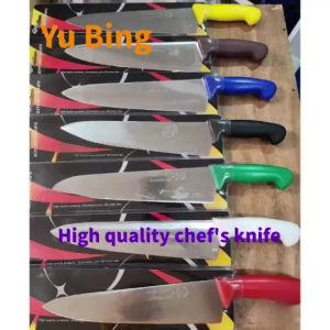 Bestseller 2025 10 Inch Chef knife color coded handle 4CR15MOV Stainless steel chef knife