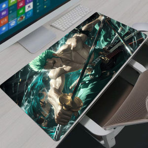 Bandai | One Piece Zoro Mouse Pads Notbook Gamer Large Keyboard Pad NonSlip Rubber Computer Carpet Desk Mat PC Gamer MousePad Youth Gifts