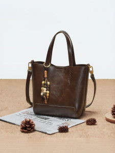 Josiny | Vintage Commuter Shoulder Bag Tote All-matching  Bucket Style Handbag