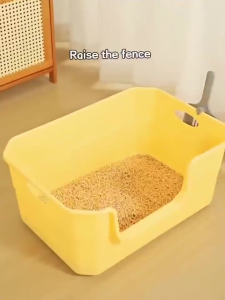 Handheld Big Cat Litter Box Large Bed With Scoop Cats Toilet Kitty Deodorization Leakage Prevention
