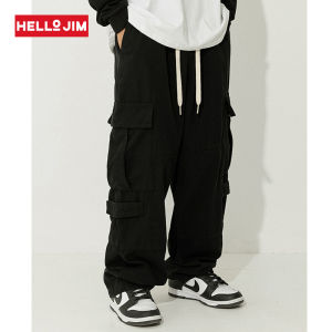 HELLO JIM Korean Cargo Pants Men 2023 New Style High street pant 100% Cotton casual pants  K2219