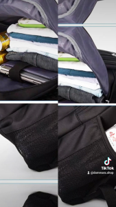 Tas Ransel Laptop 18 Inch Waterproof Nylon Import | USB Port | 4 Kompartemen | Travel & Kerja