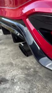 Perodua Alza 2022-2025 Muffler Exhaust Carbon Fiber Akrapovic Stainless Steel Tip Exhaust Tailpipe End Pipe