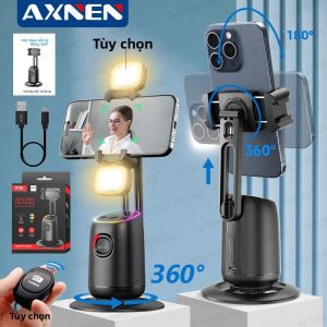 360 °   Giá Đỡ Điện Thoại Di Động Cầm Tay Bluetooth Có Chức Năng Ổn Định Hình Ảnh Xoay Theo Khuôn Mặt Bằng AI Điều Khiển Bằng Cử Chỉ Màu Đen Dành Cho iPhone