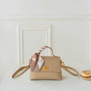 Womens Commuter Soft Leather Crossbody Bag Large Capacity Handbag Single Shoulder Bag Fashionable Compact Square Bag