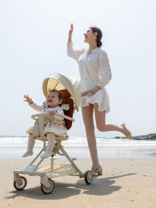 Playkids Lightweight Portable Baby Stroller Double Folded Aircraft Boarding Child Pushing Tool City Outing Short Trip Nearby