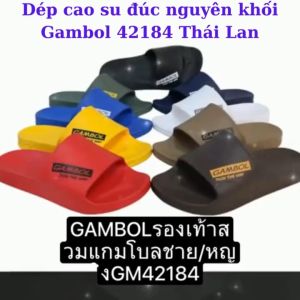 Dép gambol Thái Lan 42184 Dép cao su nam nguyên khối chống nước siêu nhẹ siêu bền
