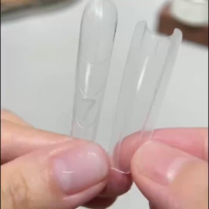 Sandwich Dual Nail Forms Coffin Round 15 Sizes Reusable Plastic Nail Molds Nail Extension Forms Manicure Tools