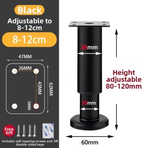 FULAIAN | Adjustable Height Extending Computer Desk Leg Support Rods