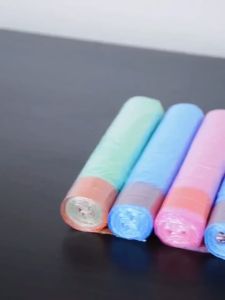 Drawstring rubbish bag Vest Garbage Bag，Large Garbage Bags Black Thicken Disposable Waste Bag Plastic Trash Bag