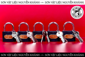 Ổ Khóa Yefi 5 phân Thân Đen Còng Thép Chắc Chắn Kèm Chìa – Khóa Cửa Cổng Tủ Nhà Kho Chống Cạy Tiện Dụng