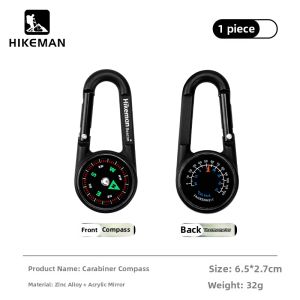 HIKEMAN | High-Precision Compass with Thermometer Waterproof Portable Dual-Face