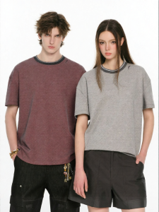 FORNINES | Retro Contrast Color Heavyweight T-Shirt