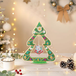 other | 1 Piece Diamond Painting set Decoration Christmas tree Pattern acrylic Material desk Decoration Essential for Christmas