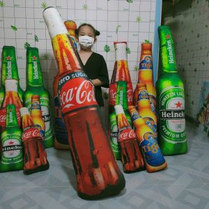 GỐI ÔM NGỦ DÀI HÌNH CHAI BIA LỚN NHẤT GỐI ÔM 3D VẢI NHUNG MỀM MỊN CAO CẤP ẢNH THẬT