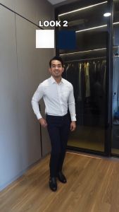 Kemeja polos putih GIORA tangan panjang dan pendek pria