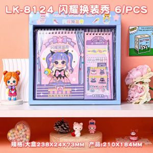 Creative Childrens Coloring Sticker Book Princess Costume Change Drawing Book Supermarket Version Transforming Show