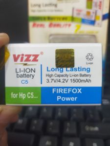 Baterai ORI Vizz For Evercoss C5 Evercross Baterai Double Power 1500 mAh Battery Batere Baterai Batre