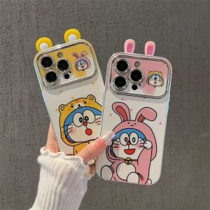 Casepark เคสสำหรับ Infinix Smart 8 7 5 Hot 9 Play Hot 30i Note 30การ์ตูนน่ารัก3D วินนี่ช้อนส้อมมีดหมีพูห์โดราเอมอนขั้นสูงเคสเลนส์โทรศัพท์หน้าต่างขนาดใหญ่เคลือบโลหะด้วยไฟฟ้าเคสป้องกันเลนส์ซิลิโคนกันกระแทกฝาหลังนิ่ม