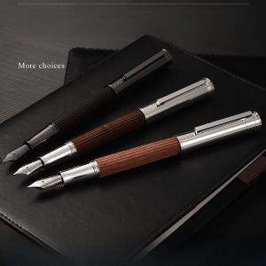 Hongdian Fountain Pen 1866 Wooden Pen Retro High-end with White Box