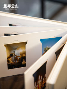 Elegant 3-Inch Photo Album Mini Capacity Wedding Guest Book Creative Gift Page Insert Type Storage for 80 Photos Or Less