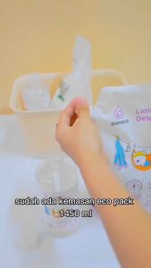 Pureco Liquid Detergent - Refill Eco Pack 1450ml - Sabun Cuci Baju Bayi