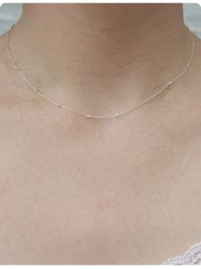 BM Necklace Choker Womens New Arrival Mini Beads Fine Necklace Silver Clavicle Chain Easiest for Match Brandymelville