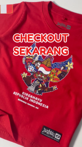 Kaos anak / Kemerdekaan Indonesia Merah Putih / Anak Usia 1-12 Tahun / Garrykids