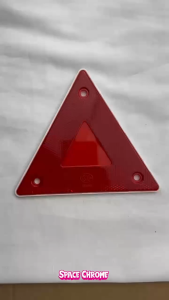 2PCS RED TRIANGLE WARNING REFLECTOR SAFETY RED REFLECTIVE SEGI TIGA REFLECTOR PATUL CAHAYA ISUZU HINO FUSO CANTER NISSAN