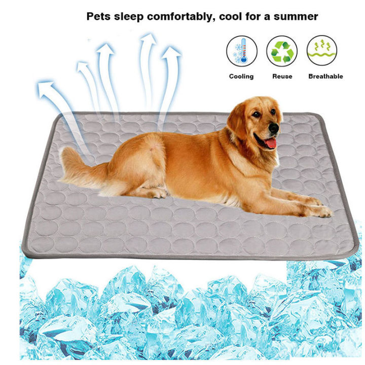 Pet Cooling Pad Washable Dog Mats Sleep Bed Pet Dog Mats Dog Sleep Bed Pet Ice Mat Indoor outdoor Pad Cat Rabbit Ice Mats walang ice gel Lazada PH