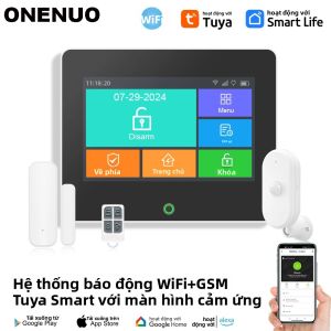 Hệ Thống Báo Động An Ninh Gia Đình Tuya WiFi GSM Với Màn Hình TFT Điều Khiển Từ Xa Thông Minh Bộ Chống Trộm 99 Vùng Không Dây Tương Thích Với Alexa/Google Assistant