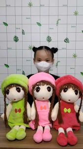 (TẶNG BÚP BÊ NHỎ) ĐỒ CHƠI GẤU BÔNG BÚP BÊ CÔNG CHÚA 60CM