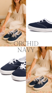 SABA Women Orchid Navy PX White - Sepatu Wanita | Sepatu Casual Wanita | Sneakers Wanita 100% Original - ORC 09PX