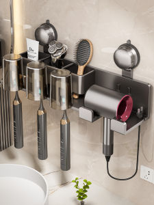 Wall-Mounted Suction Organizer for Bathroom