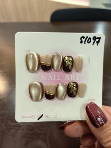 (FREE TOOLKIT) 10 PCS PRESS ON NAILS. HANDMADE NAILS SIZE S