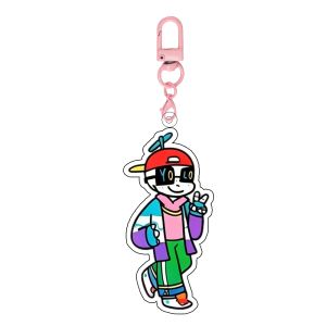 Bandai | For Undertale Game Sans Cross Fresh Dream Nightmare Killer Acrylic Keychain Exquisite Decoration Backpack Pendant Festival Gift