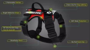 NEW K9 Dog Harness Free 2 Patches, Easy Control Dog Vest Harness Pet Harness for Medium Large Dogs