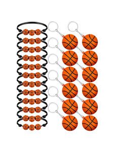 20 pcs sports ball accessories bracelet and keychain set team gifts for players basketball football party gifts and accessories