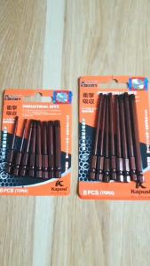 Mũi bắn vít hoa thị. Bộ 8 lục giác bông có lỗ hãng KAPUSI JAPAN chuôi lục giác cho khoan pin điện
