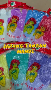 BISA COD-Sarung Tangan Mandi Multfifungsi Spon Bath Glove Body Scrub Spons Shower Pembersih Daki