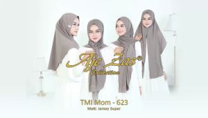 BISA COD Hijab Phasmina Instan Polos Kode TMI-MOM Bahan Jersi Korea Premium By Ory AjeZas Collection