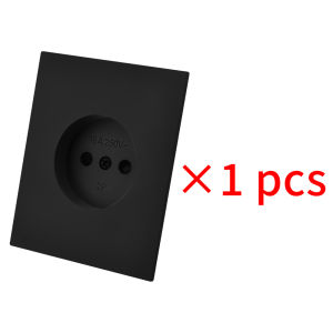 Black Skin Feel Paint Rocker Switch Embedded Button Light Switch Integrated Panel Wall Socket Power Sockets DIY Combination Home